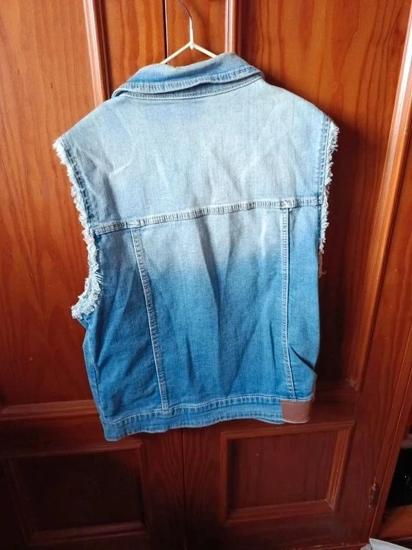 Fringed Denim Vest Zara Girls Size 13-14 years – photo 4